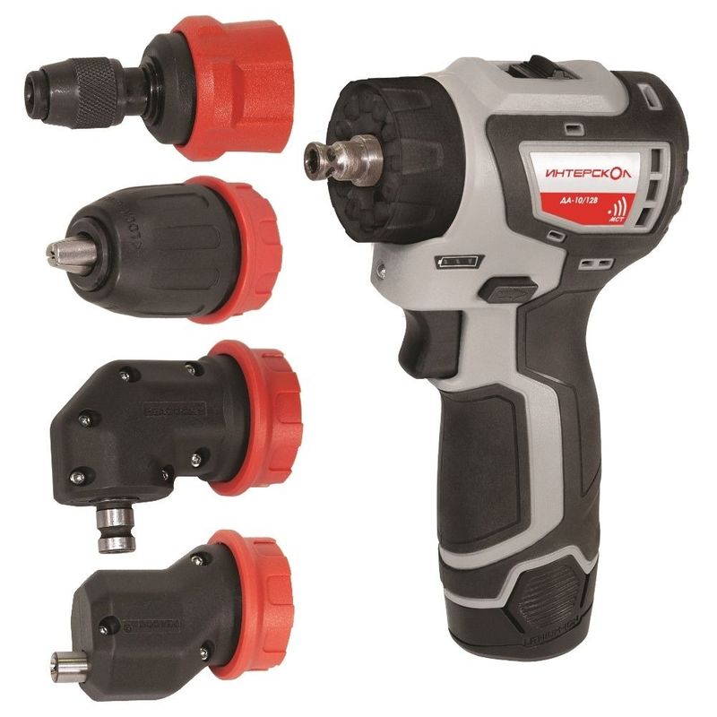 Шуруповерт Интерскол ДА-10/12В 2х2 Ач