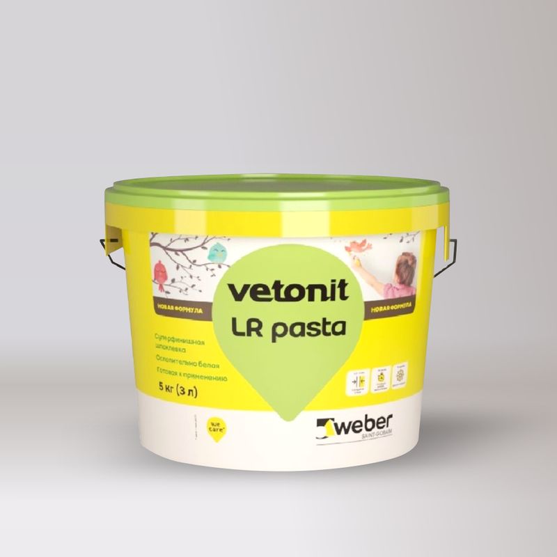 Шпаклевка суперфинишная готовая Weber.Vetonit LR Pasta 5 кг
