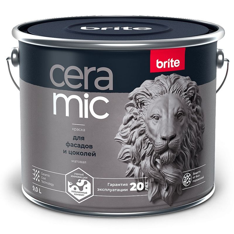 Brite ceramic краска для гостиных и спален матовая