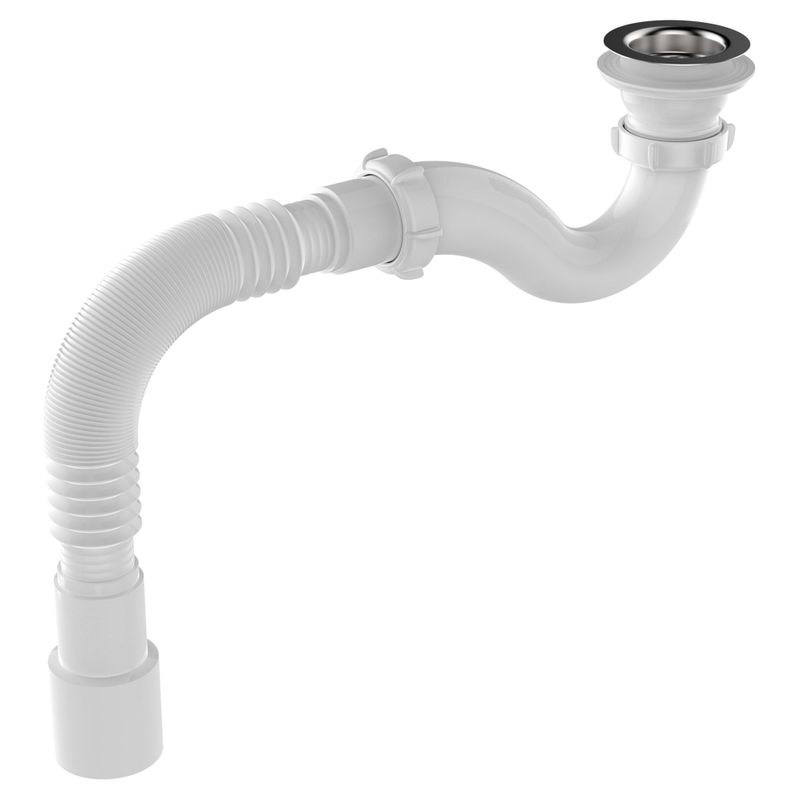 Сифон для душевого поддона 1 1/2"х40 Aquant с выходом 40/50_1