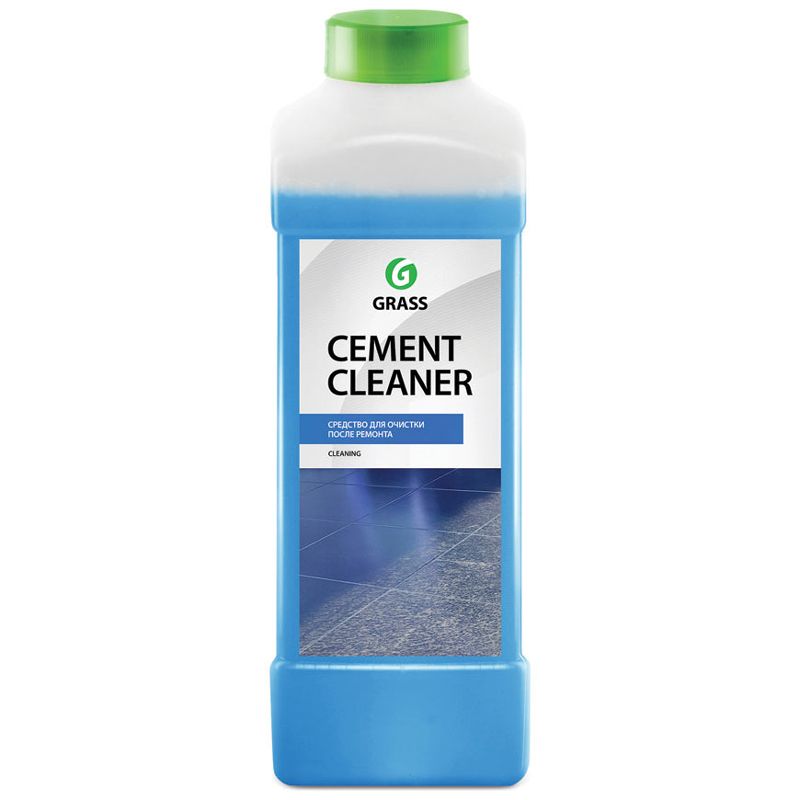 Средство Grass очиститель после ремонта GRASS Cement Cleaner синий, 1л