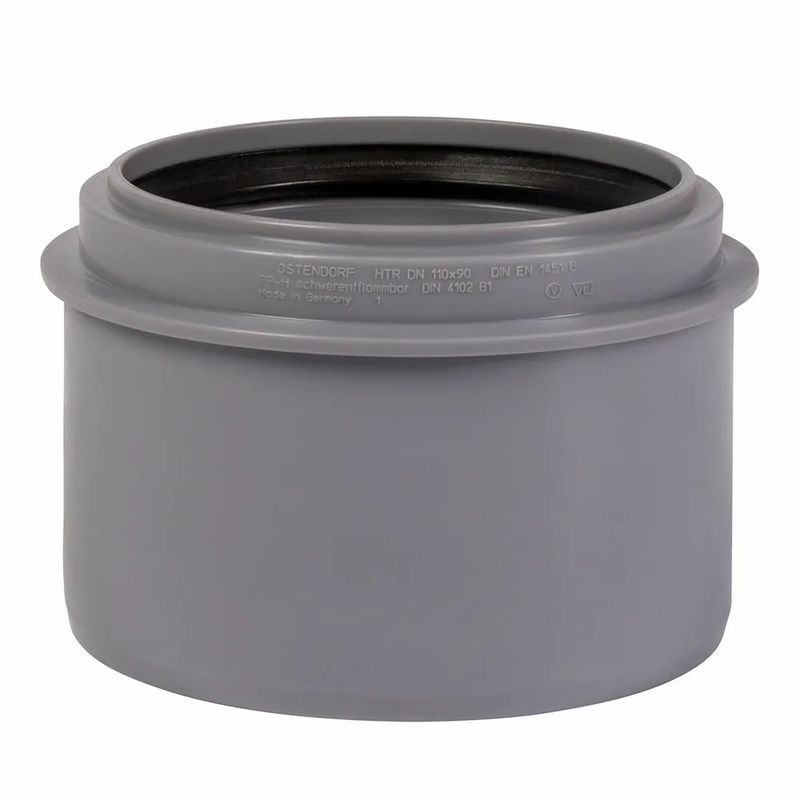 Переход канализационный короткий 110х90мм Ostendorf
