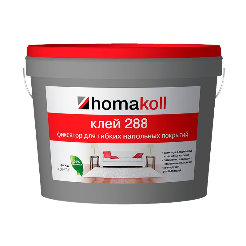 Клей Homakoll фиксация (288, 1 кг клей-фиксатор, 100-150 гр/м2, не морозостойкий)