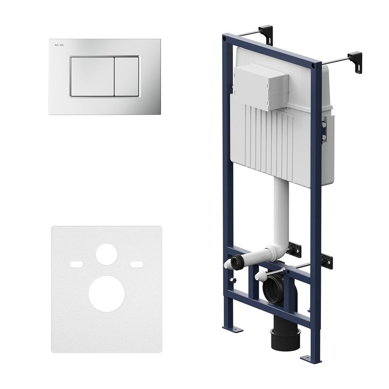 Инсталляция для подвесного унитаза AM.PM ProC с клавишей ProC S хром матовый