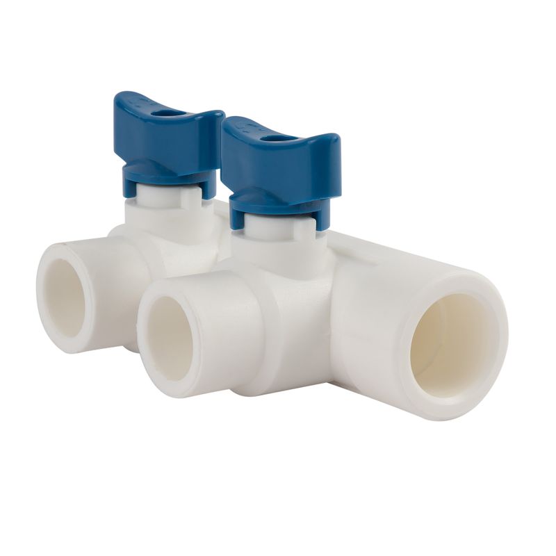 Коллектор 25х20 мм 2 выхода универсальный полипропиленовый RTP