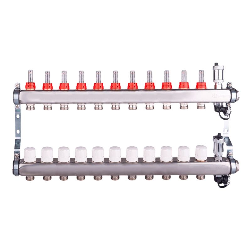 Коллекторная группа Aqualink 1" на 11 выходов с расходомерами