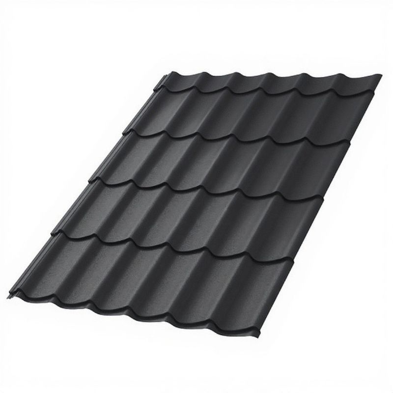 Металлочерепица МП Ламонтерра (Viking MP E-20-7024-0.5) 4200х1190 Металл Профиль