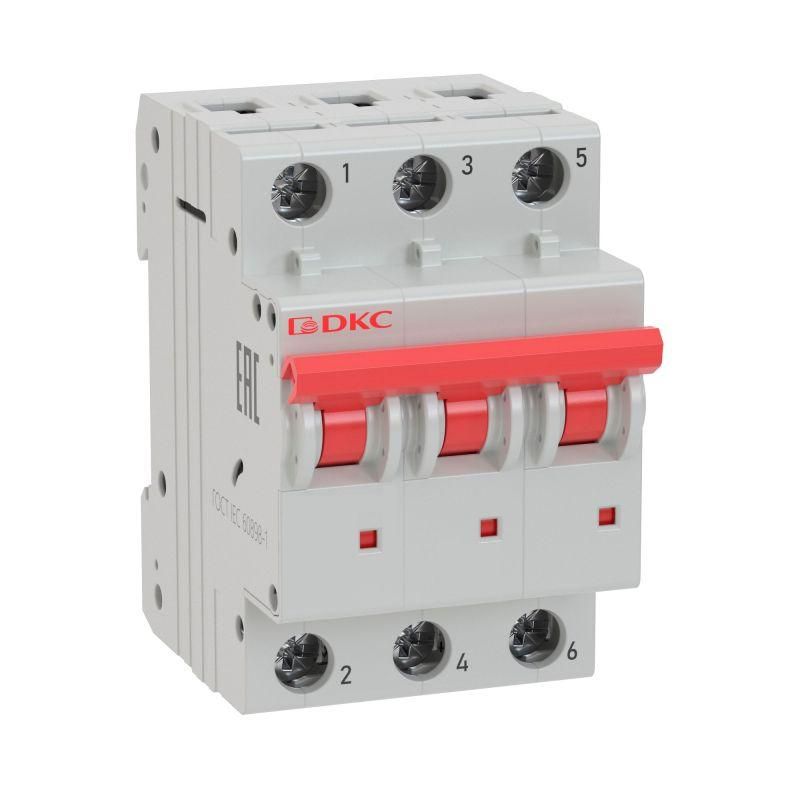 Выключатель автоматический трехполюсный C 10А 6кА YON