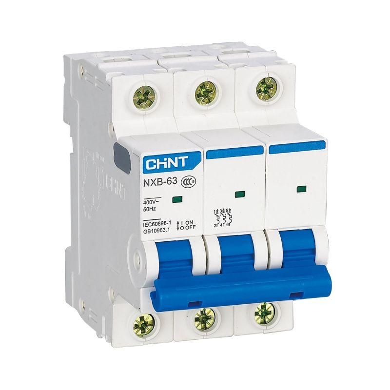 Выключатель автоматический трехполюсный D 16А 6кА NXB-63 CHINT