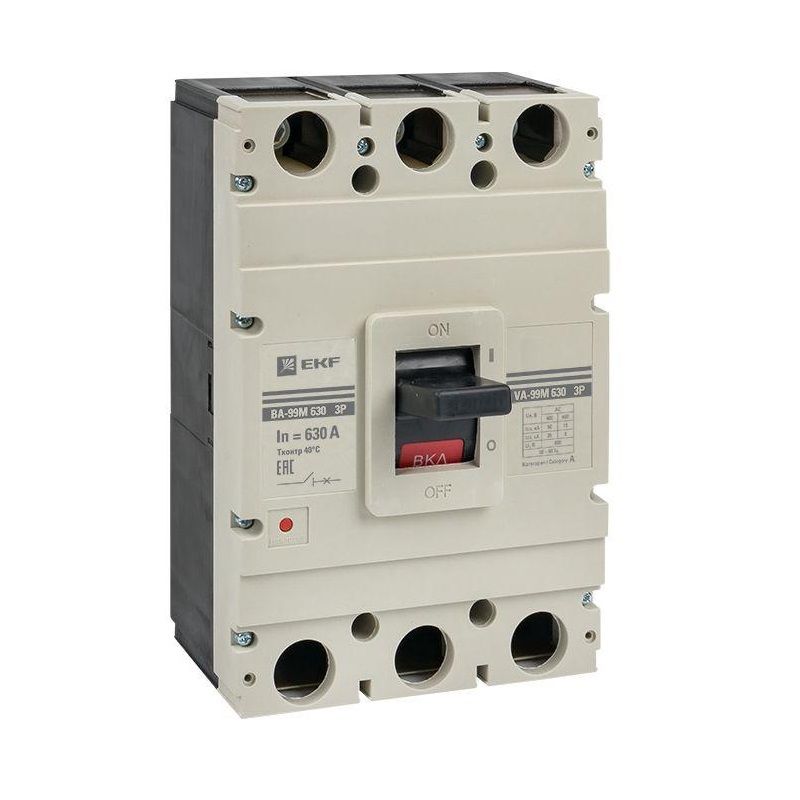 Выключатель автоматический трехполюсный 630/630А 50кА PROxima EKF