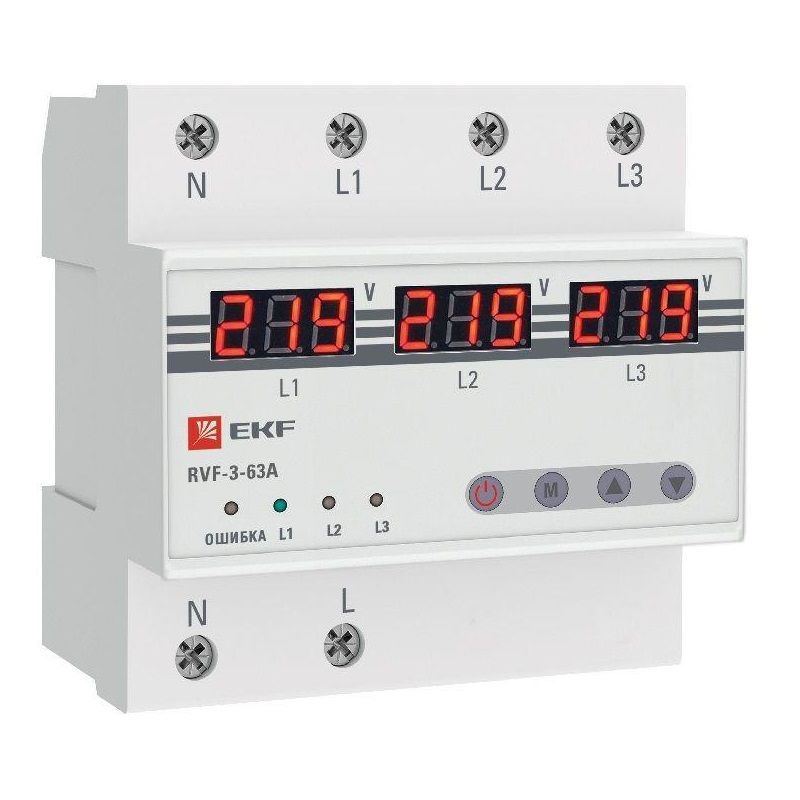 Реле выбора фаз RVF-3-63А PROxima EKF