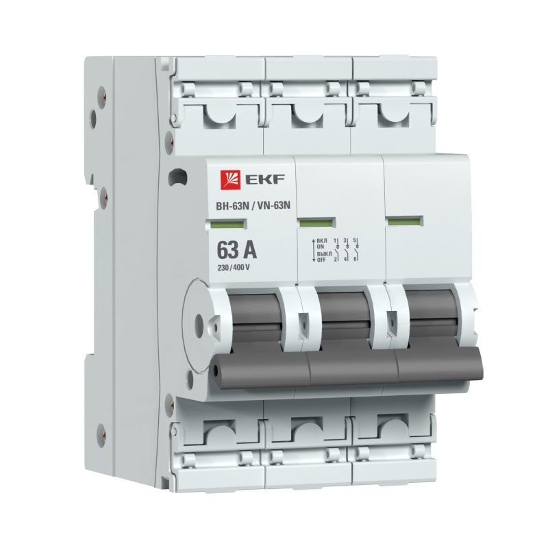 Выключатель нагрузки трехполюсный 63А ВН-63N PROxima EKF