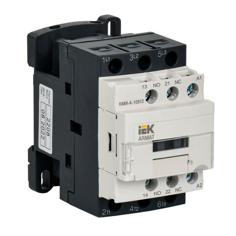 Контактор КМИ-А-10912 LC1D AC3 1НО+1НЗ 9А 230В IEK