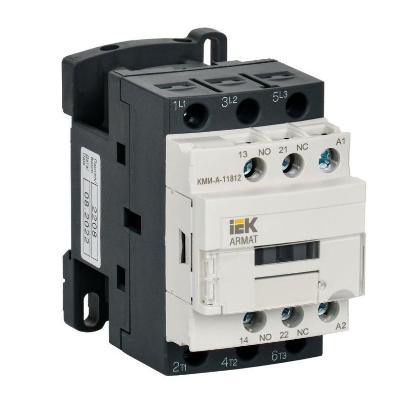 Контактор КМИ-А-11812 LC1D AC3 1НО+1НЗ 18А 230В IEK