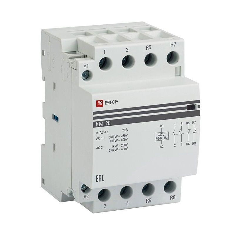 Контактор модульный КМ 20А 2NО+2NC 230-400В PROxima EKF