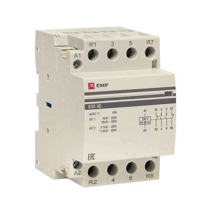 Контактор модульный КМ 40А 2NО+2NC 230-400В PROxima EKF