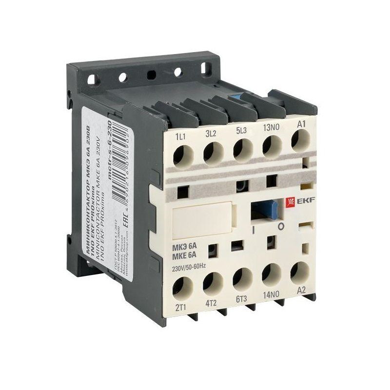 Мини-контактор МКЭ AC 1НО 6А 230В PROxima EKF
