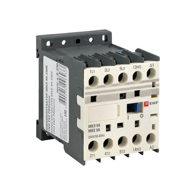 Мини-контактор МКЭ AC 1НО 9А PROxima EKF