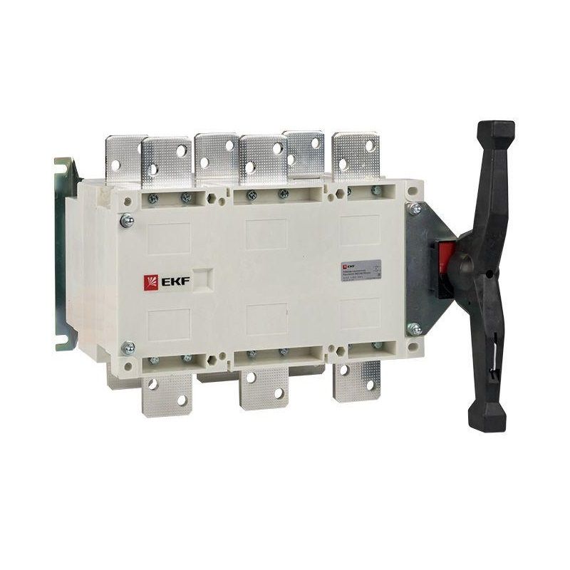 Рубильник-переключатель трехполюсный PowerSwitch 1000А с рукояткой PROxima EKF