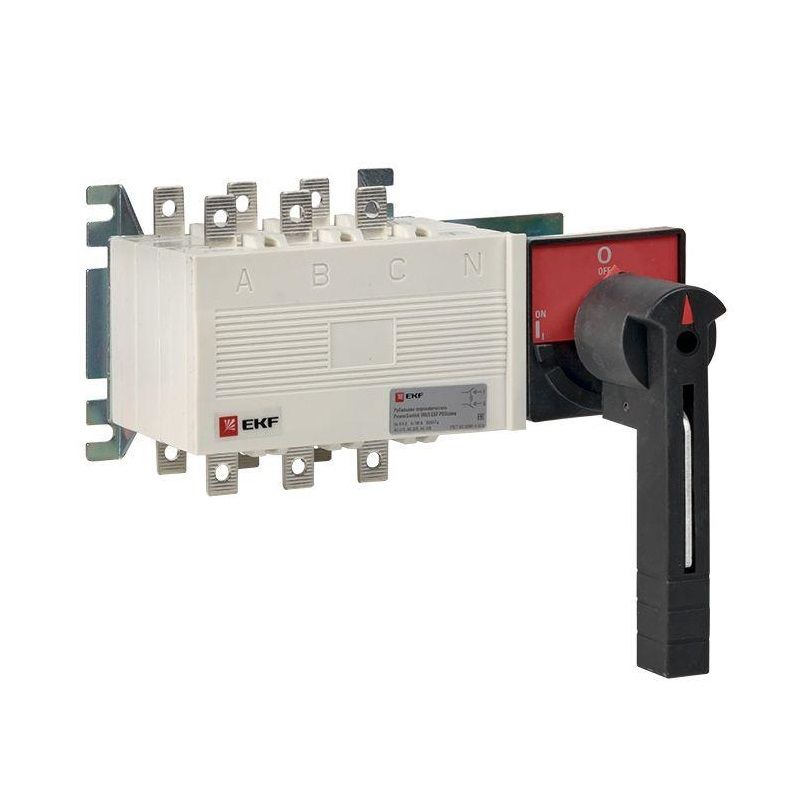 Рубильник-переключатель трехполюсный PowerSwitch 100А с рукояткой PROxima EKF