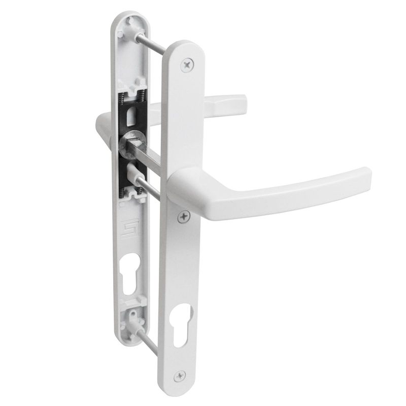 Ручка для узкопрофильных дверей Булат 92 мм белый