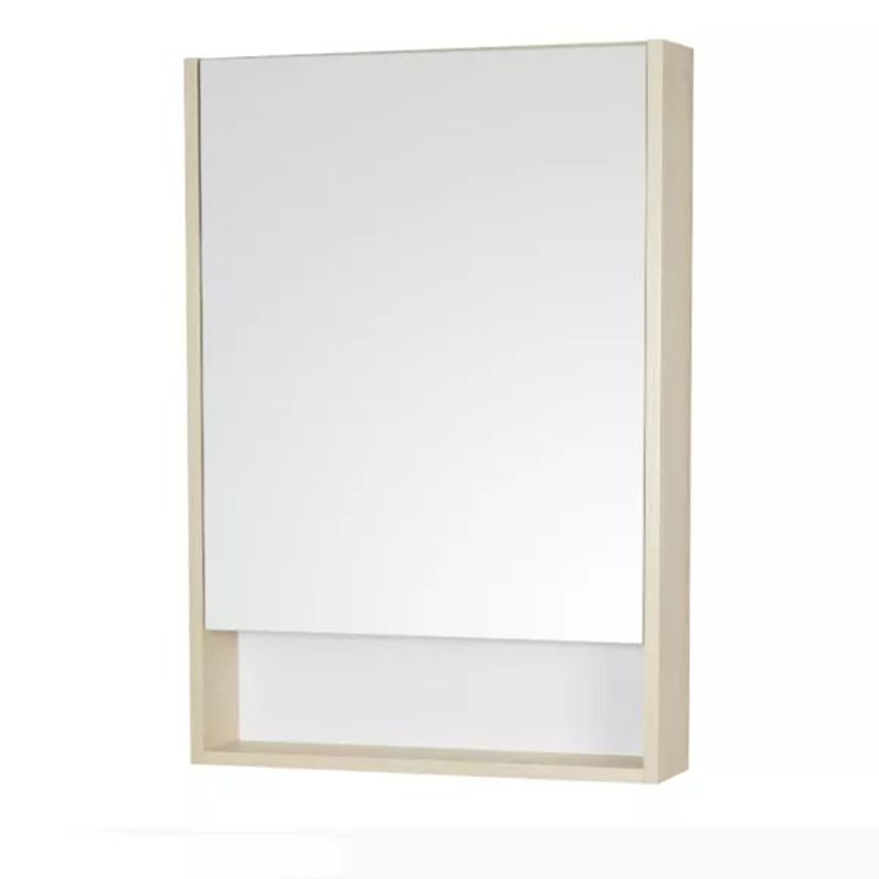 Зеркало шкаф Акватон Сканди 55 белый/дуб верона