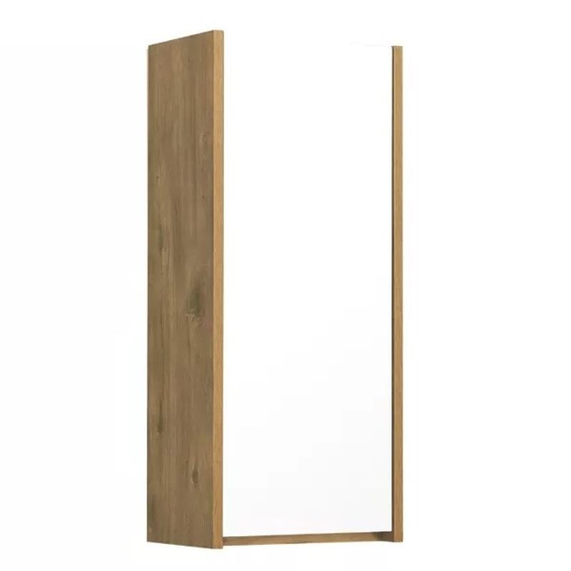 Шкаф пенал подвесной Акватон Сканди 35 дуб рустикальный/белый глянцевый