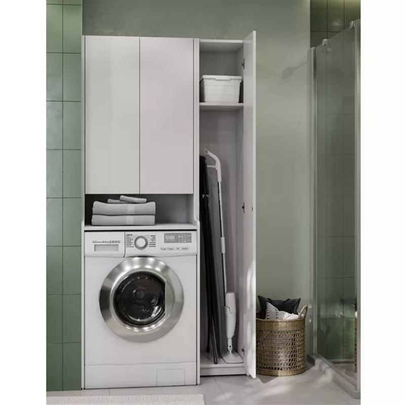 Шкаф пенал напольный Акватон Лондри для швабры