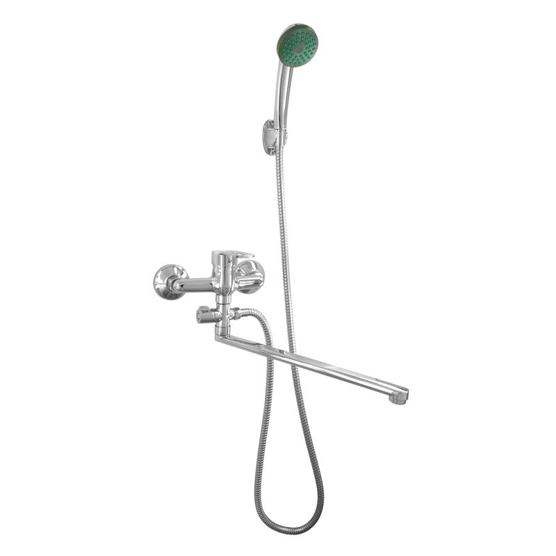 Смеситель для ванны STOmegaPRO с лейкой и шлангом хром 9307