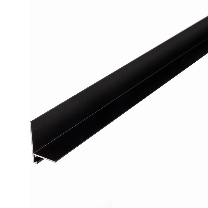 Микроплинтус Русский профиль L-образный 2400х16х20 мм черный матовый