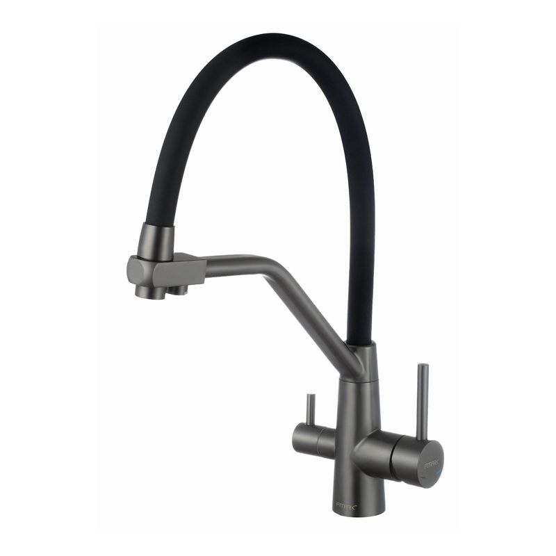 Смеситель для кухни Fmark FS0662-Q01 черный/графит