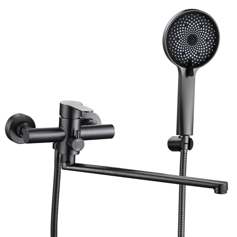 Смеситель для ванны Fmark FS8225Q графит