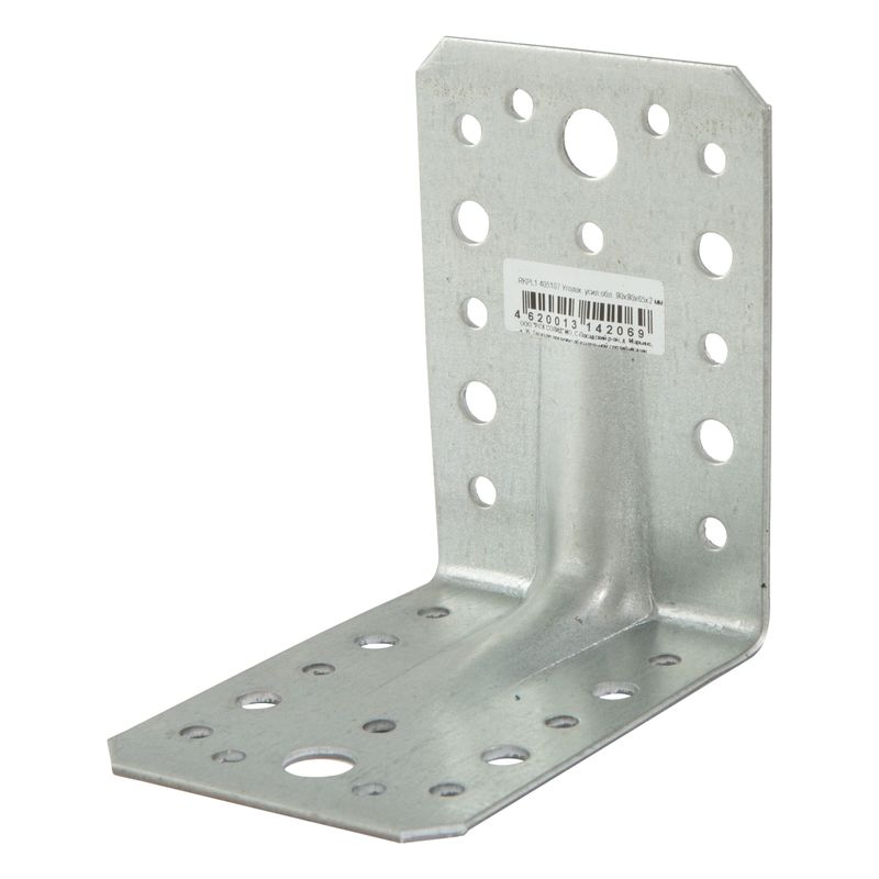 Уголок крепежный усиленный 90х90х65х2,5мм