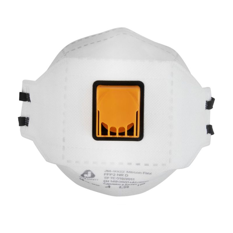 Респиратор с клапаном трехпанельный Jeta Safety FFP2