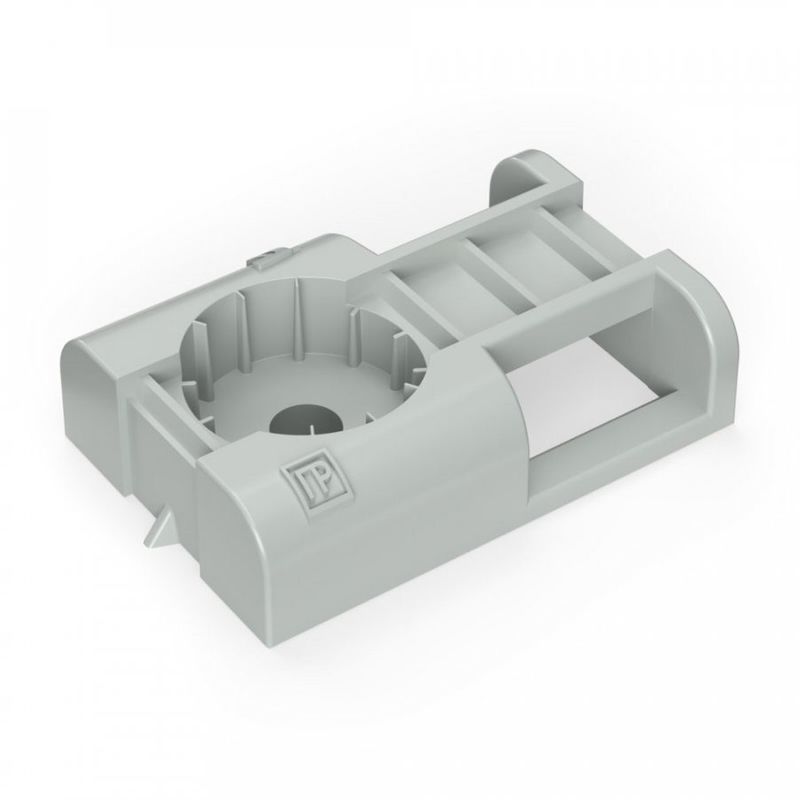 Площадки для стяжек под монтажный пистолет серые 100 шт