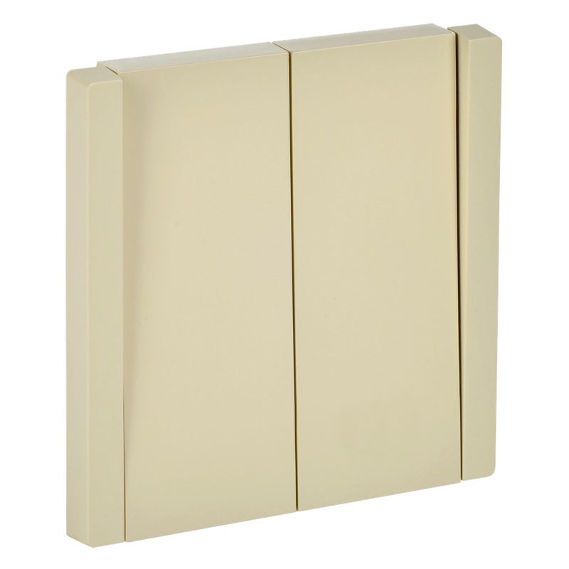 Выключатель двухклавишный Forte&Piano ваниль IP20 IEK