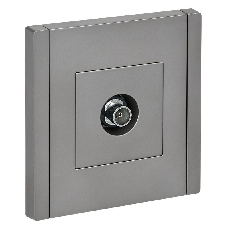 Розетка ТВ оконечная Forte&Piano сталь IP20 IEK