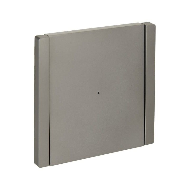 Выключатель одноклавишный с подсветкой Forte&Piano сталь IP20 IEK