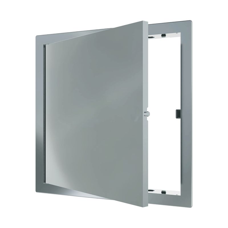 Люк ревизионный пластиковый нажимной серый 200х200 мм Era