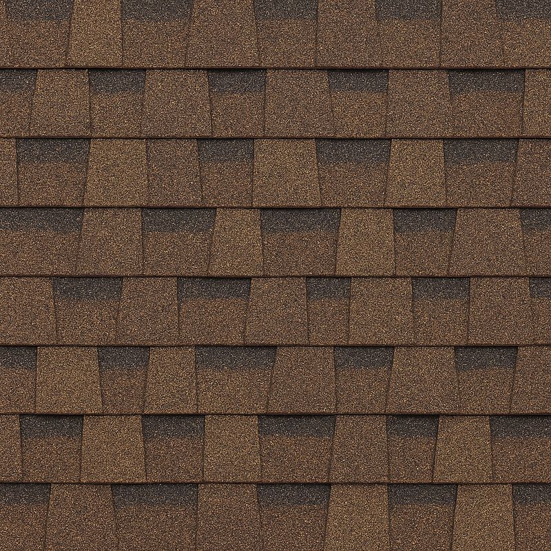 Черепица гибкая ТЕХНОНИКОЛЬ Кантри коричневый 2,6 м² многослойная