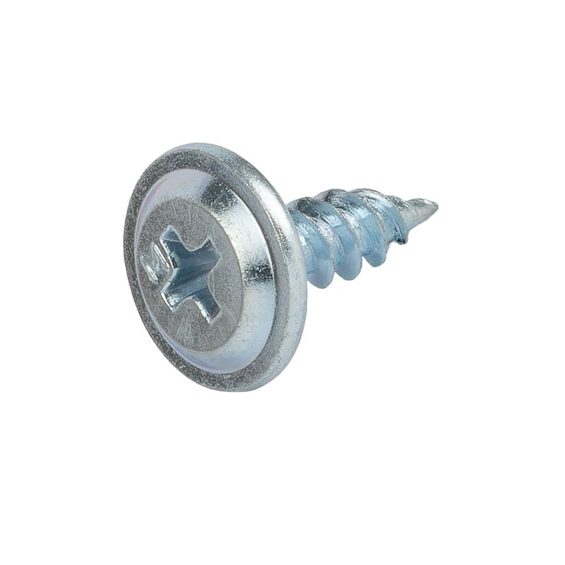 Саморез с прессшайбой шило 4,2х13мм усиленный, цинк 800шт Daxmer