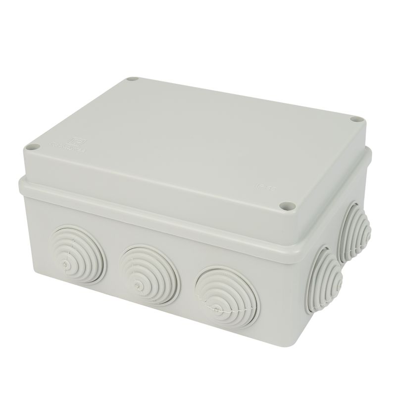 Коробка распределительная для открытой проводки серая IP55 150х110х70 мм Промрукав