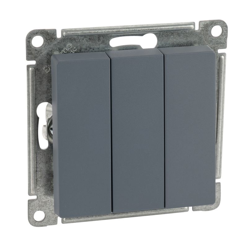 Механизм выключателя трехклавишный AtlasDesign грифель IP20 Systeme Electric