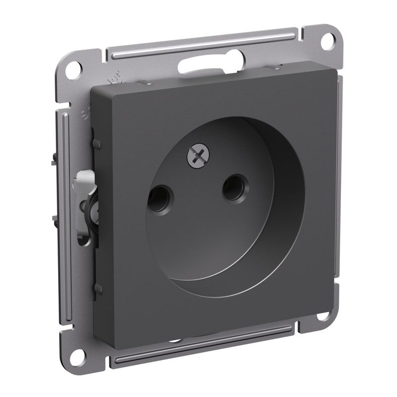 Механизм розетки без заземления AtlasDesign базальт IP20 Systeme Electric