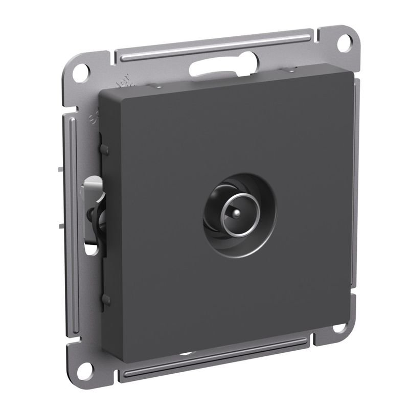 Механизм розетки ТВ проходная AtlasDesign базальт IP20 Systeme Electric