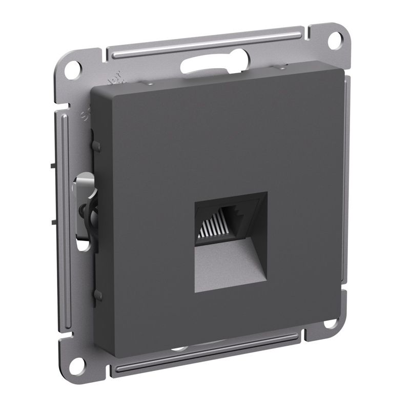Механизм розетки компьютерная RJ45 5E AtlasDesign базальт IP20 Systeme Electric
