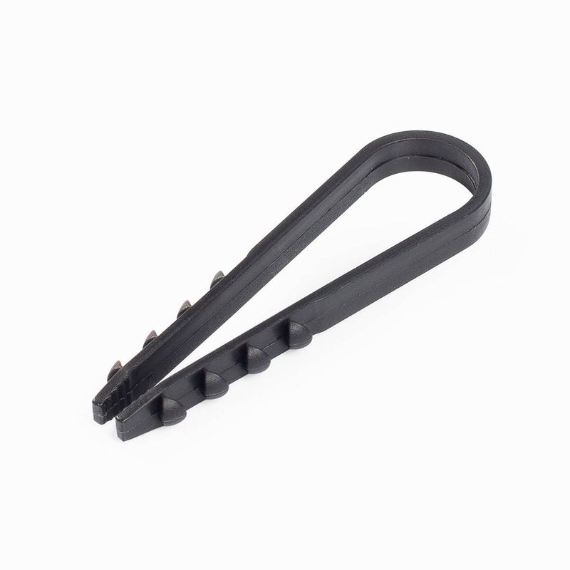 Дюбель-хомут для круглого кабеля 11-18мм черный 100 шт Fortisflex