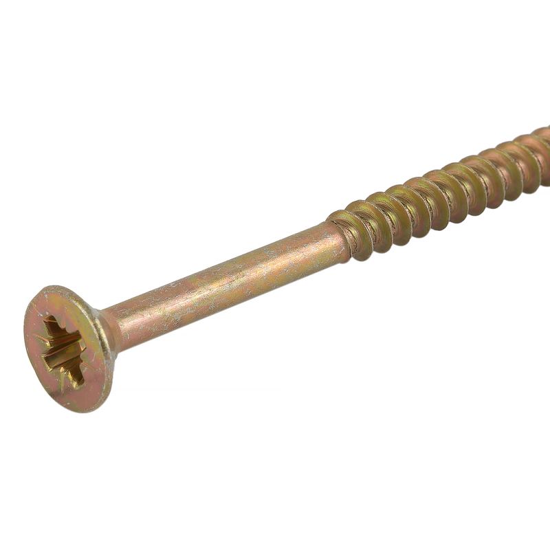 Саморез универсальный 6х90мм желтый цинк