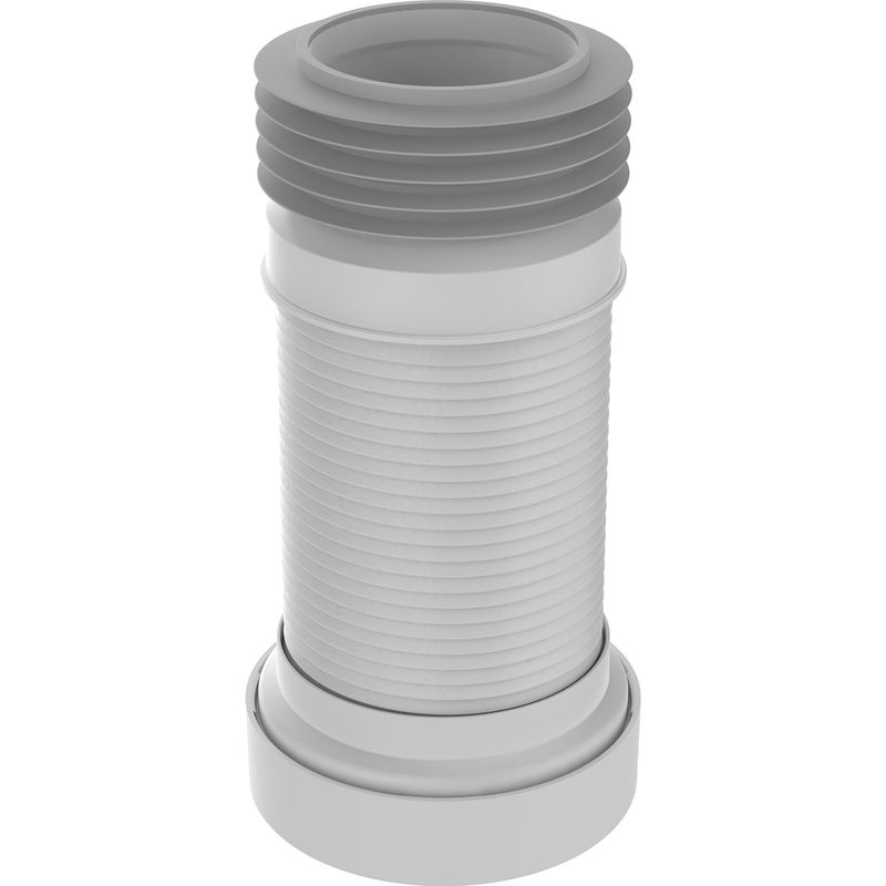 Слив гофрированный для унитаза 280-560 мм  армированный Aquant