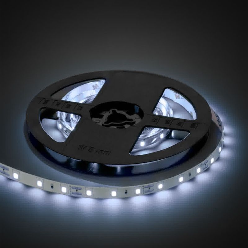 Лента светодиодная с блоком 4,8 Вт/м IP20 холодный белый свет 6000К 3 м TDM